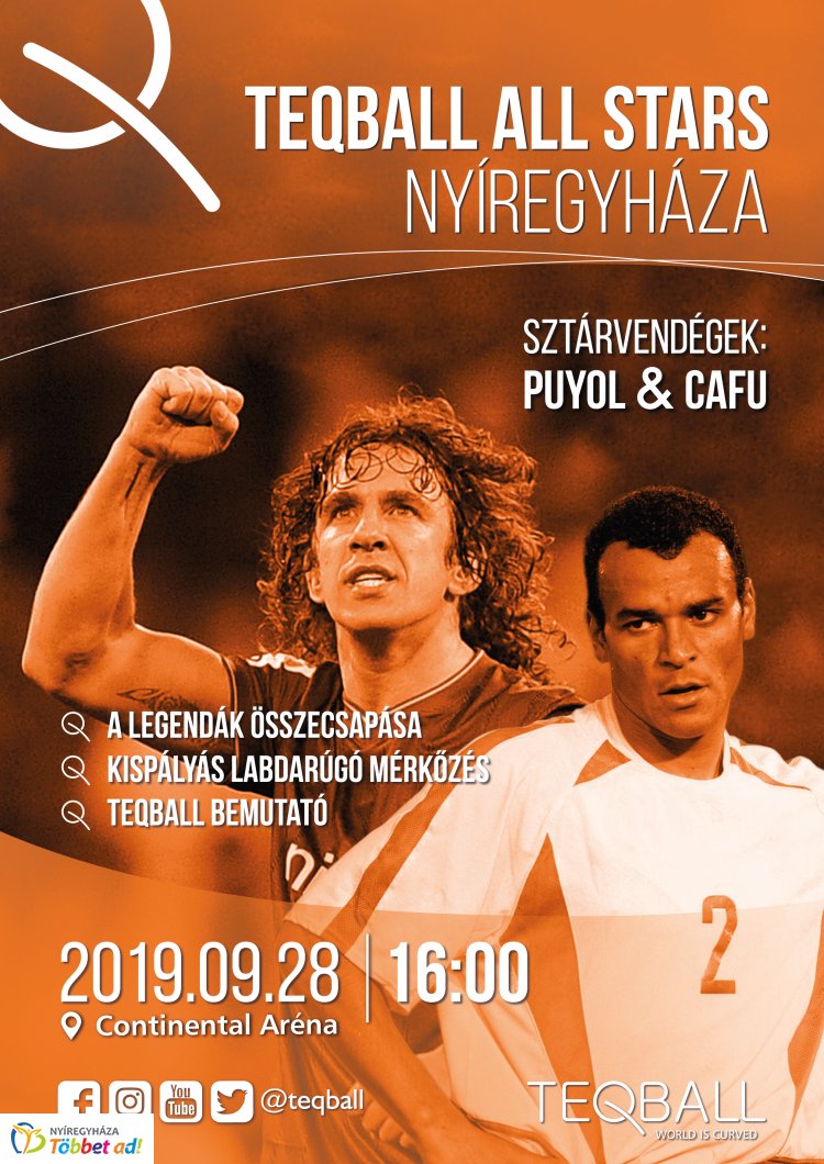 Világbajnokok fociznak Nyíregyházán – Puyol és Cafú is pályára lép az Arénában!!!