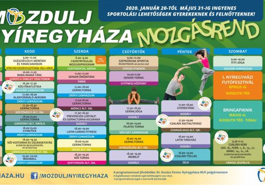 Mozdulj Nyíregyháza! Esésmegelőzés mozgásprogram