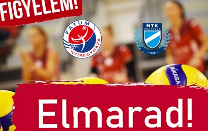 ELMARAD az MTK elleni bajnoki!