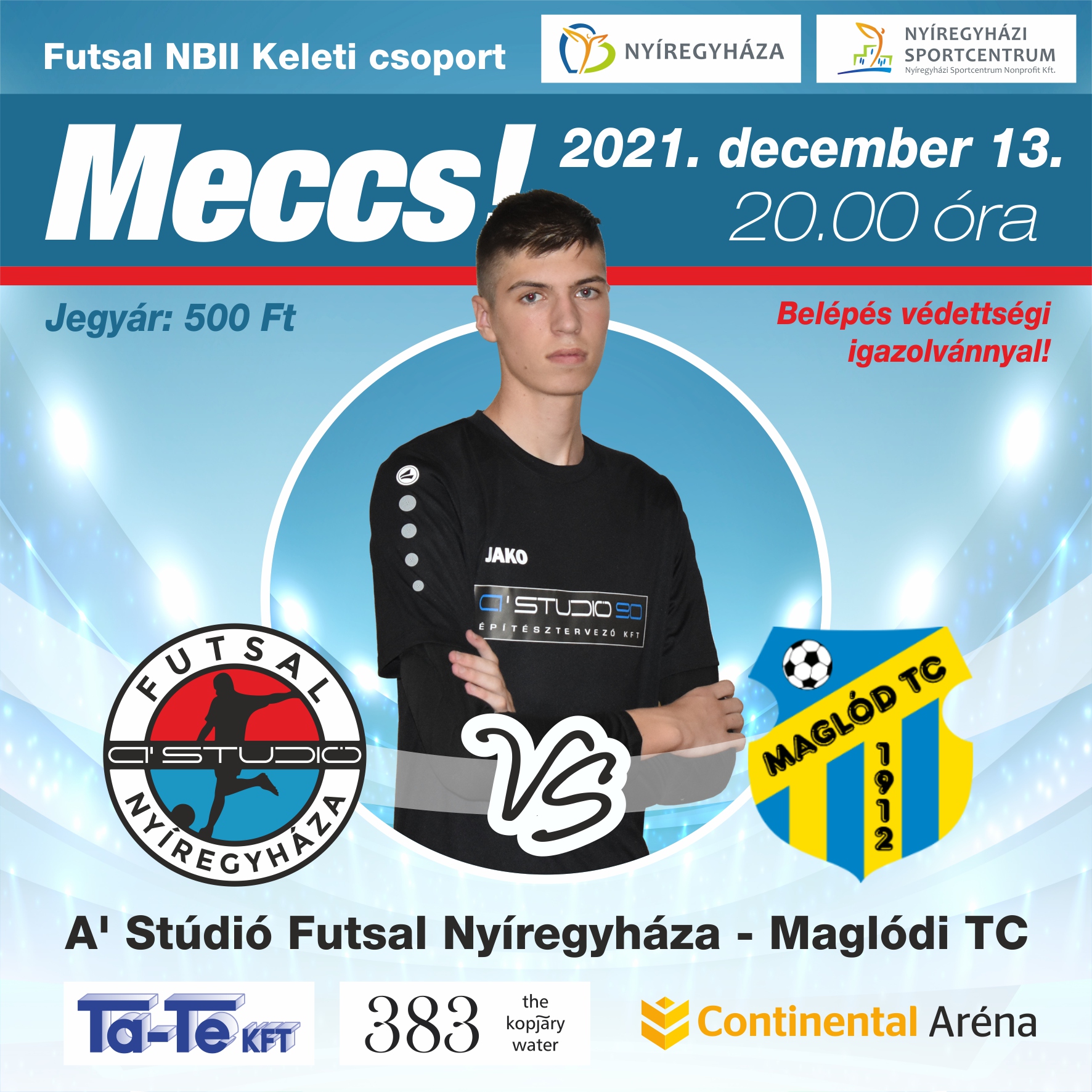 Futsal meccs a Continental Arénában
