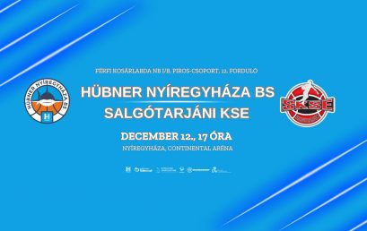 Jön az év utolsó hazai mérkőzése a Hübner Nyíregyháza BS csapatának