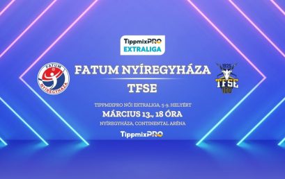 Folytatódik a helyosztó – pénteken hazai pályán a TFSE ellen!
