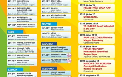 Nincs megállás, nyáron is Mozdulj Nyíregyháza! ﻿