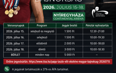 Ma rajtol a 103. Papp László Elit Ökölvívó Országos Bajnokság!