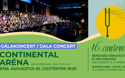Gálahangversennyel zárul a 16. Cantemus Nemzetközi Kórusfesztivál