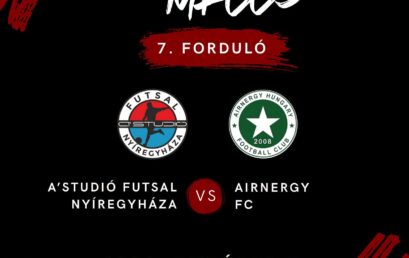 Érkezik a következő meccs: hétfőn az Airnergy FC-t fogadja a Nyíregyháza