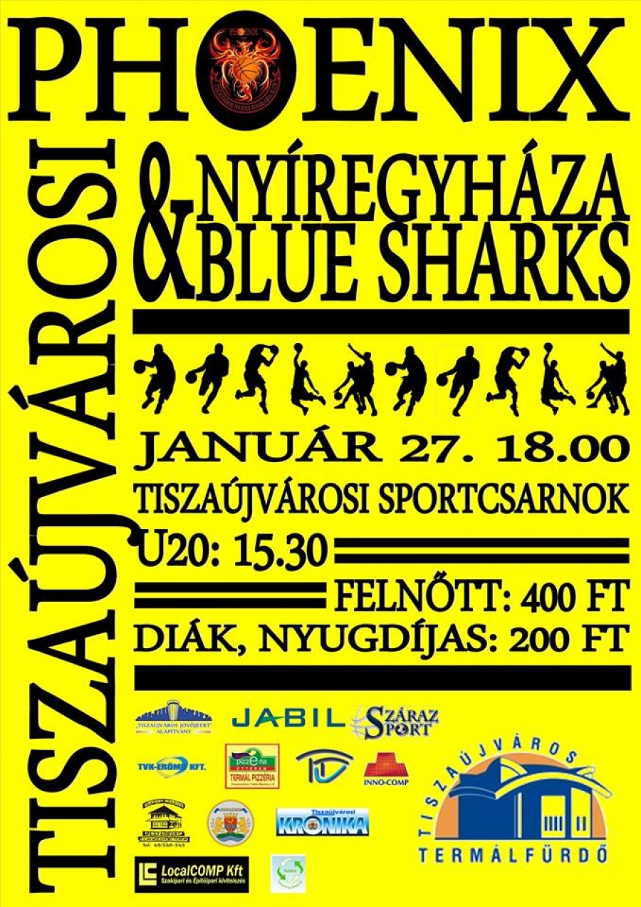 Pénteken Tiszaújvárosban a Blue Sharks csapata