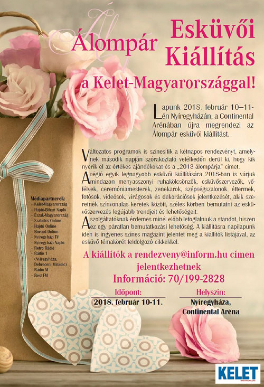 Álompár Esküvői Kiállítás a Kelet-Magyarországgal